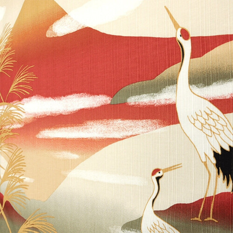 Furoshiki - Crane & Fuji - 19.7x19.7