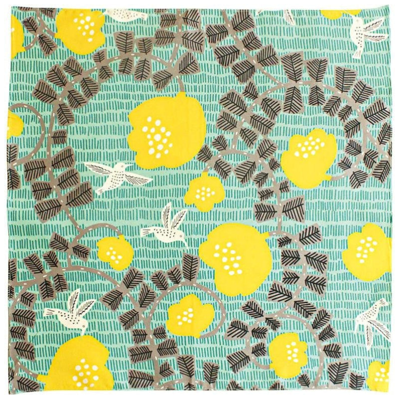 Furoshiki - Green Hummingbirds - 27.5x27.5