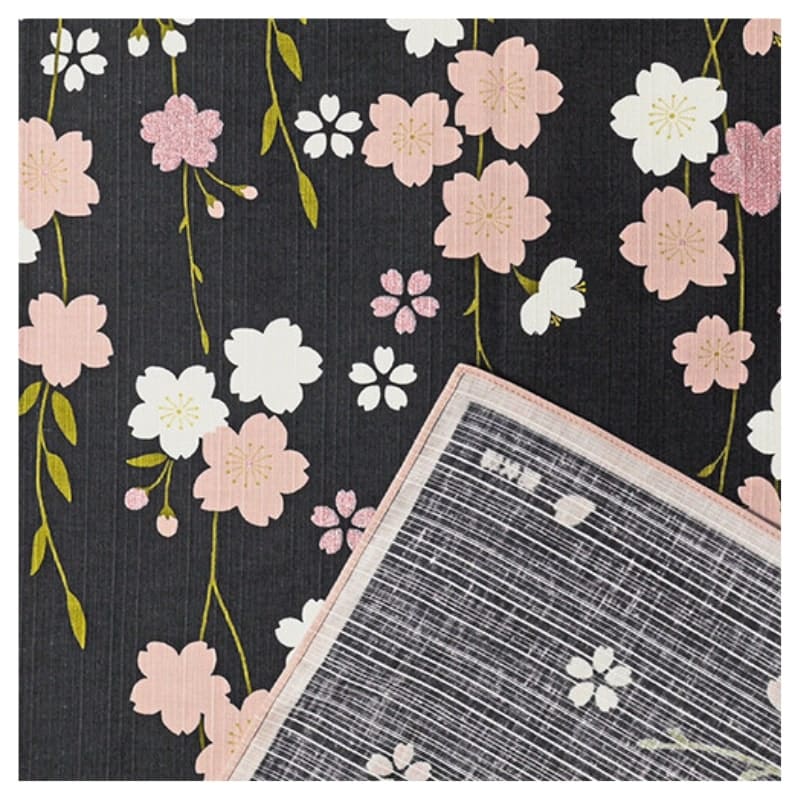 Furoshiki Japonais Sakura by Night - 90x90 cm - 90cm x 90cm