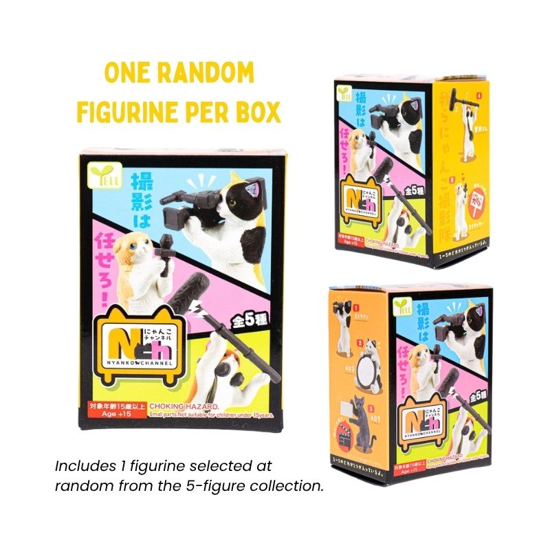 Gachapon Toy - Cat Film Crew
