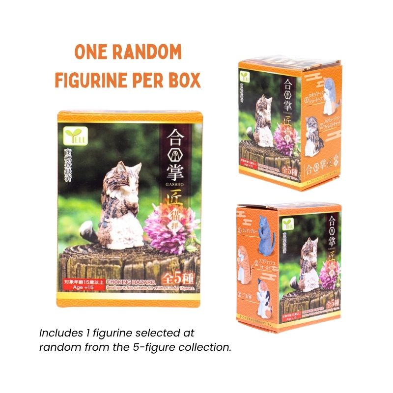 Gachapon Toy - Gassho Cat