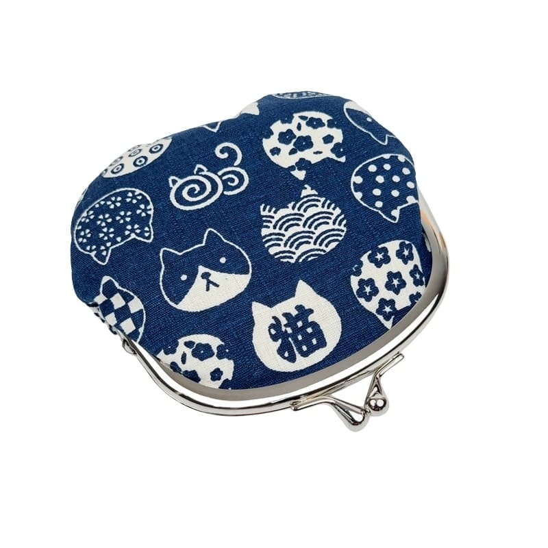 Gamaguchi Wallet – Neko Blue