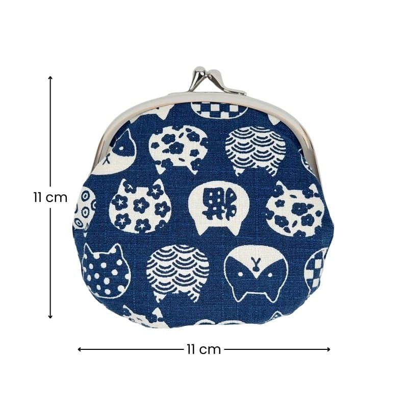 Gamaguchi Wallet – Neko Blue
