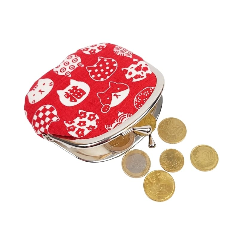 Gamaguchi Wallet – Neko Red