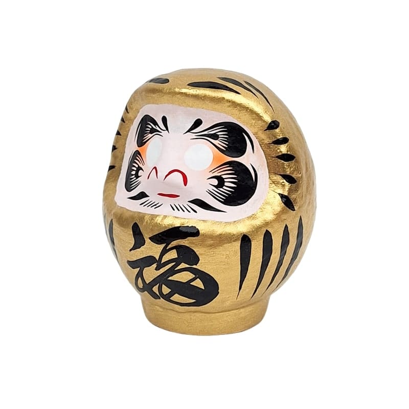 Gold Japanese Daruma – 3.5” to 5.9”