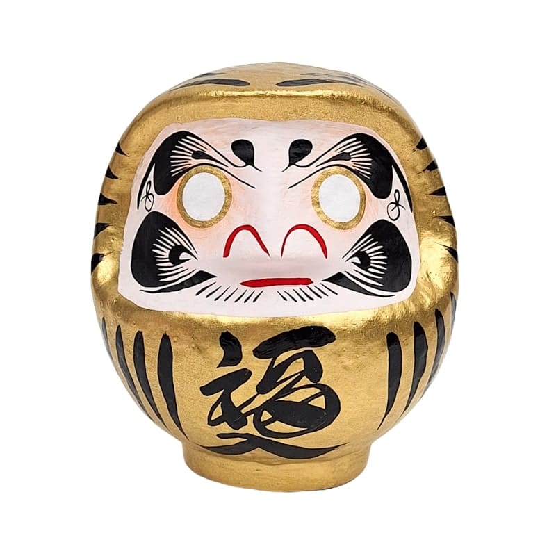 Gold Japanese Daruma – 3.5” to 5.9”
