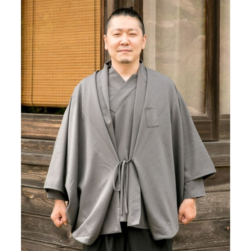 Grey Kimono Jacket Men One Size