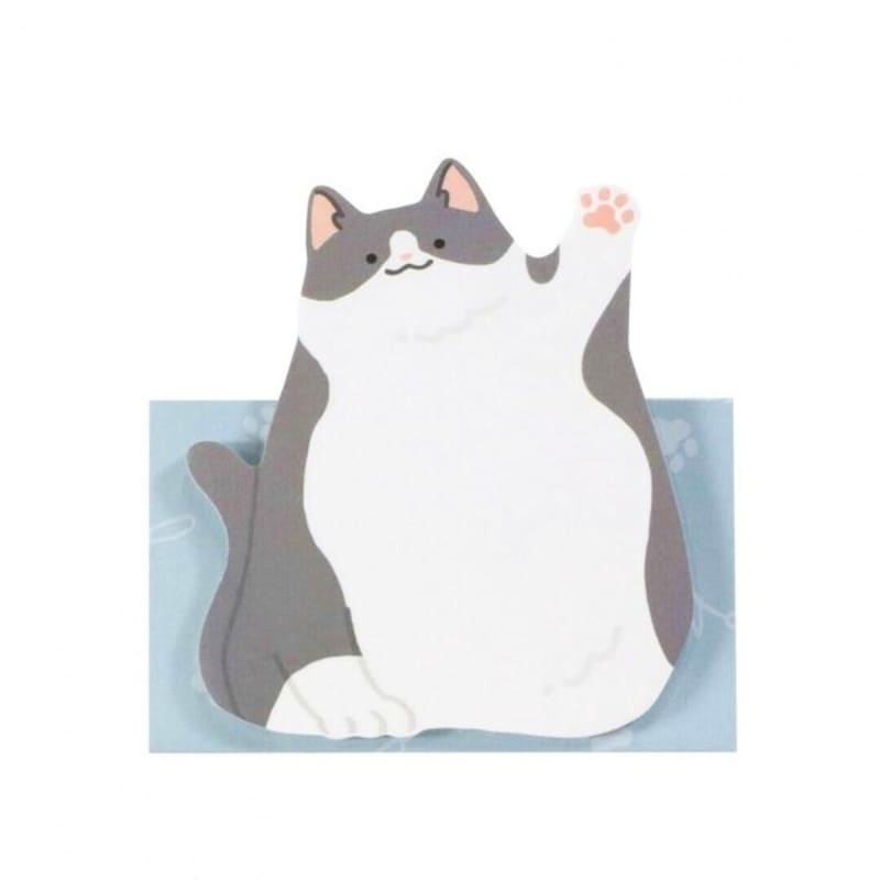 Hi! Grey Cat Sticky Notes