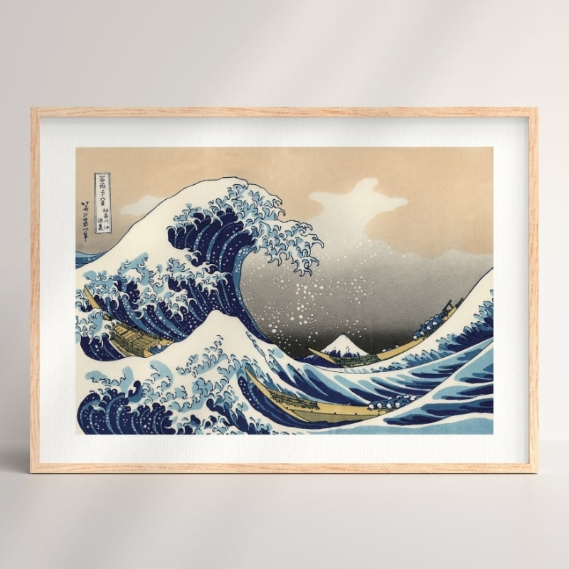 Hokusai Wave Kanagawa Artwork A3