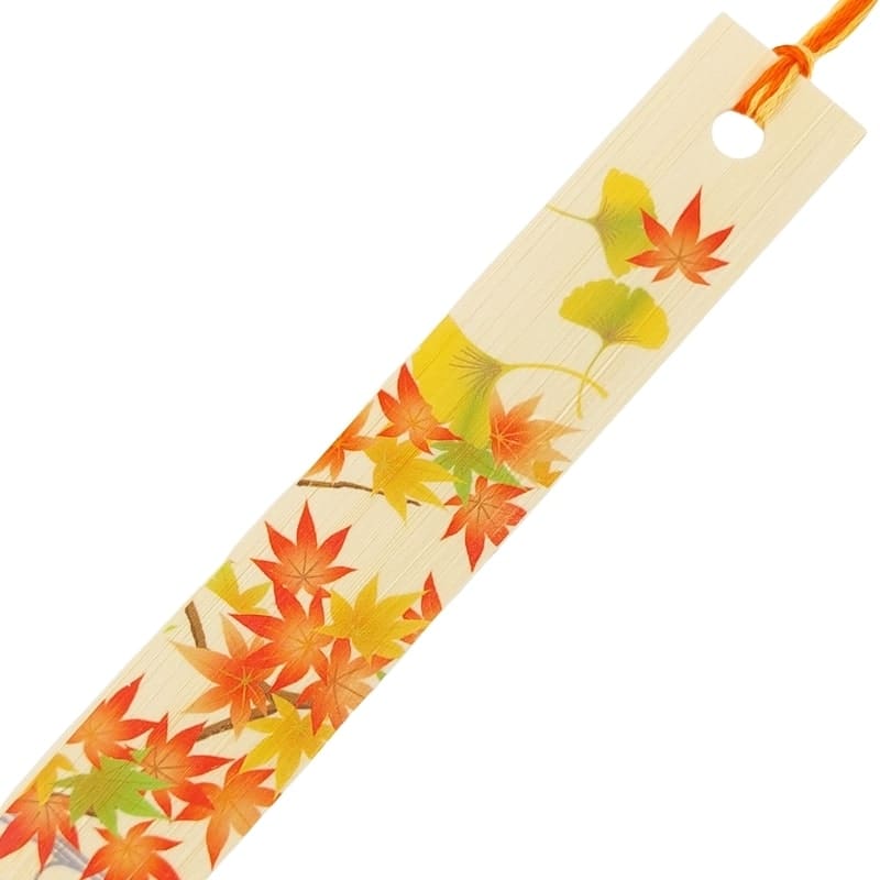 Japanese Bookmark – Autumn Leaves