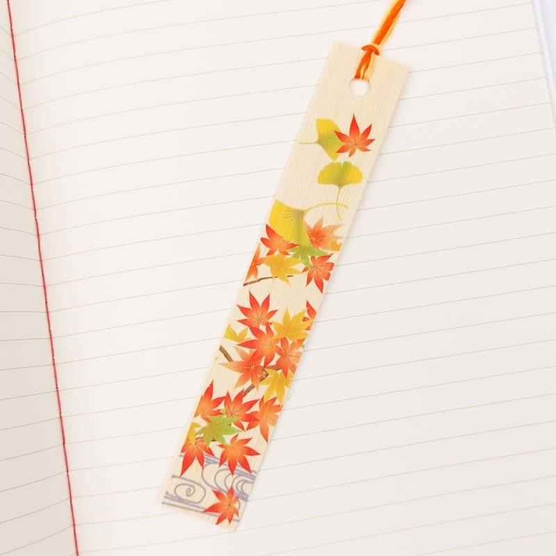 Japanese Bookmark – Autumn Leaves