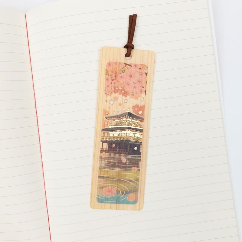 Japanese Bookmark – Cypress - Kinkaku-ji Temple