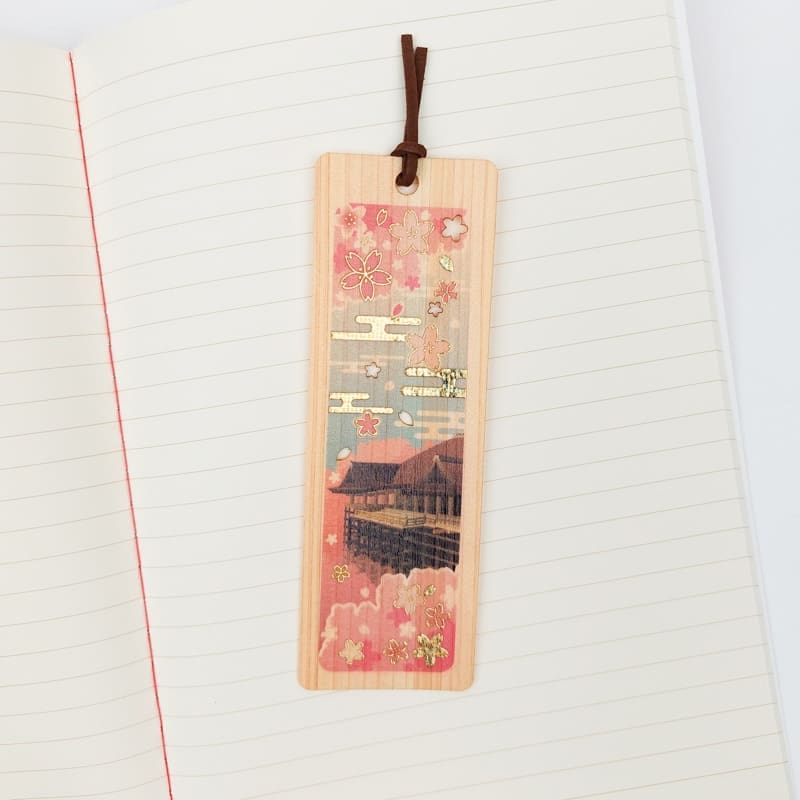 Japanese Bookmark – Cypress - Kiyomizu Temple