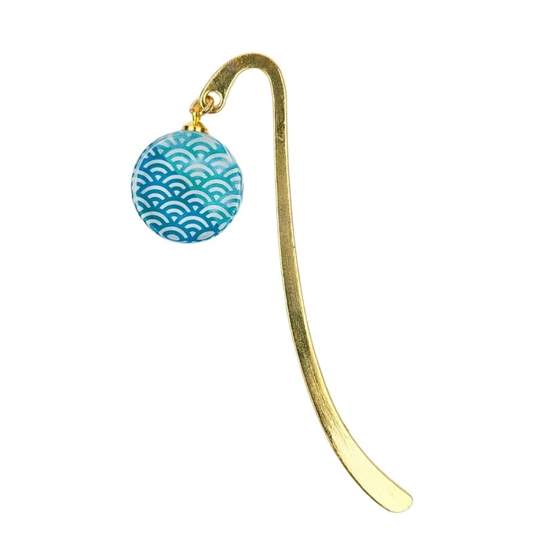 Japanese Bookmark - Seigaiha