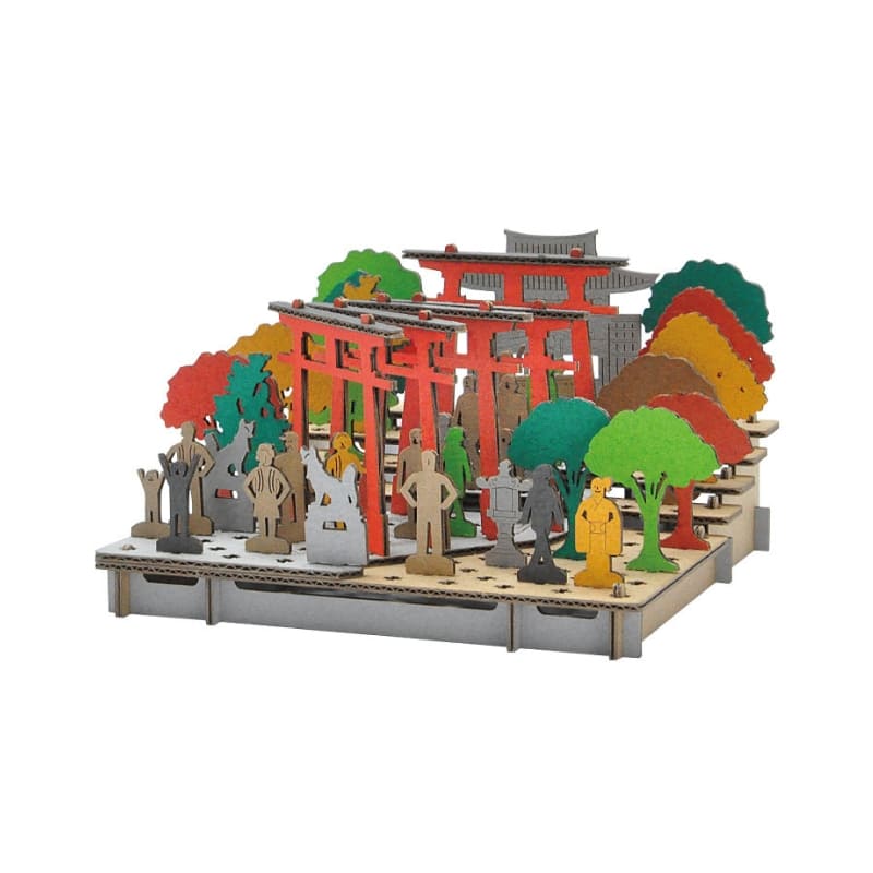 Japanese Cardboard Craft Kit – Fushimi Inari Shrine