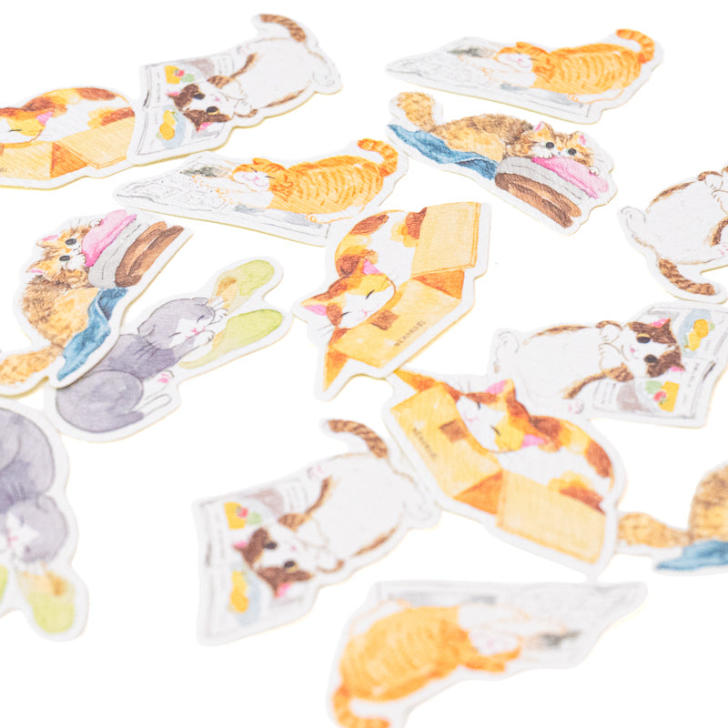 Japanese Cat Stickers - Nekorobi
