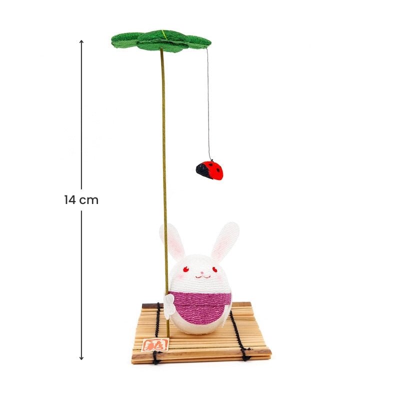 Japanese Chirimen Rabbit Figurine