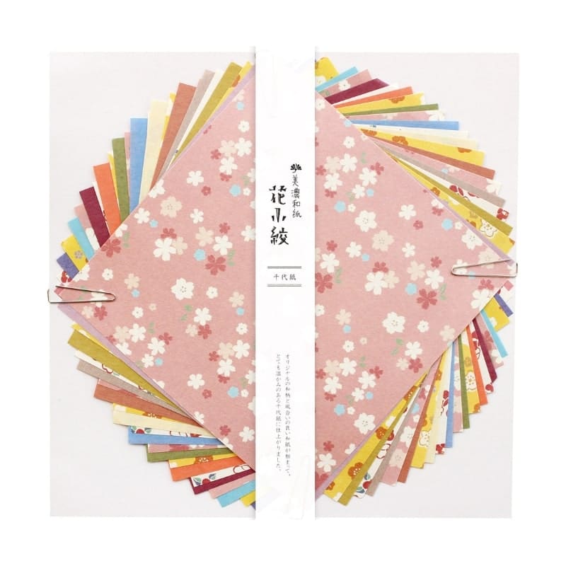 Japanese Chiyogami Paper - Floral - 5.9 x 5.9