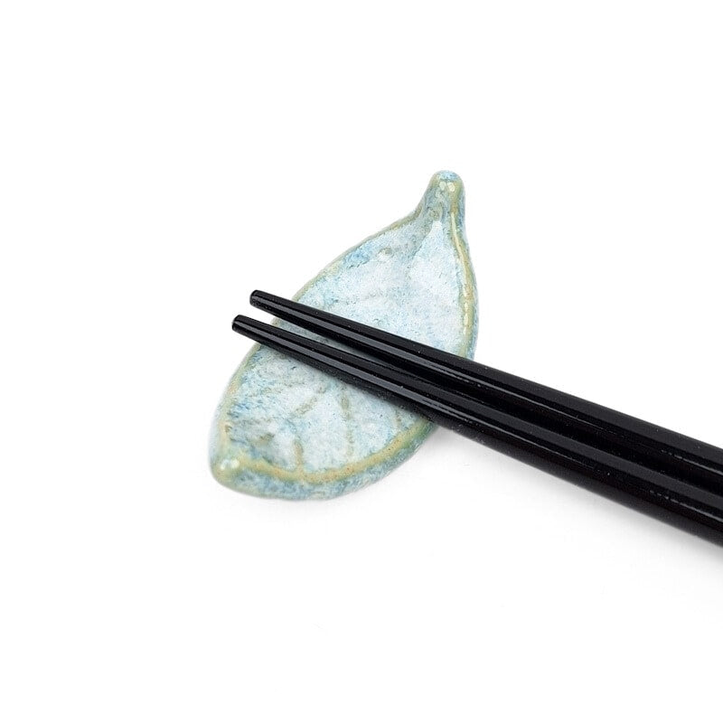 Japanese Chopstick Rest - Green Leaf