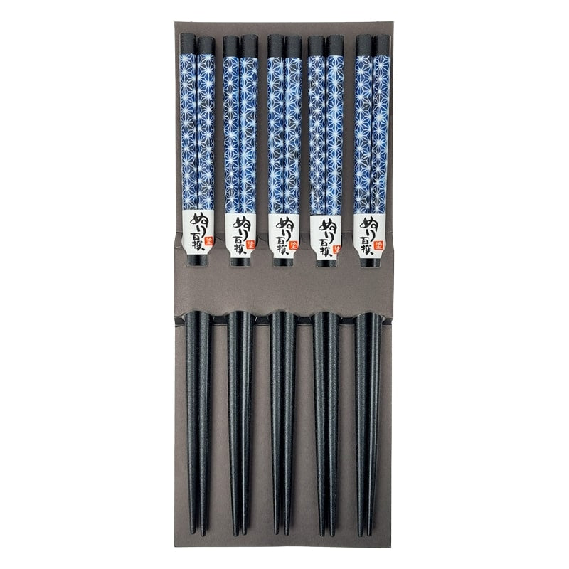 Japanese Chopsticks - Asanoha Blue