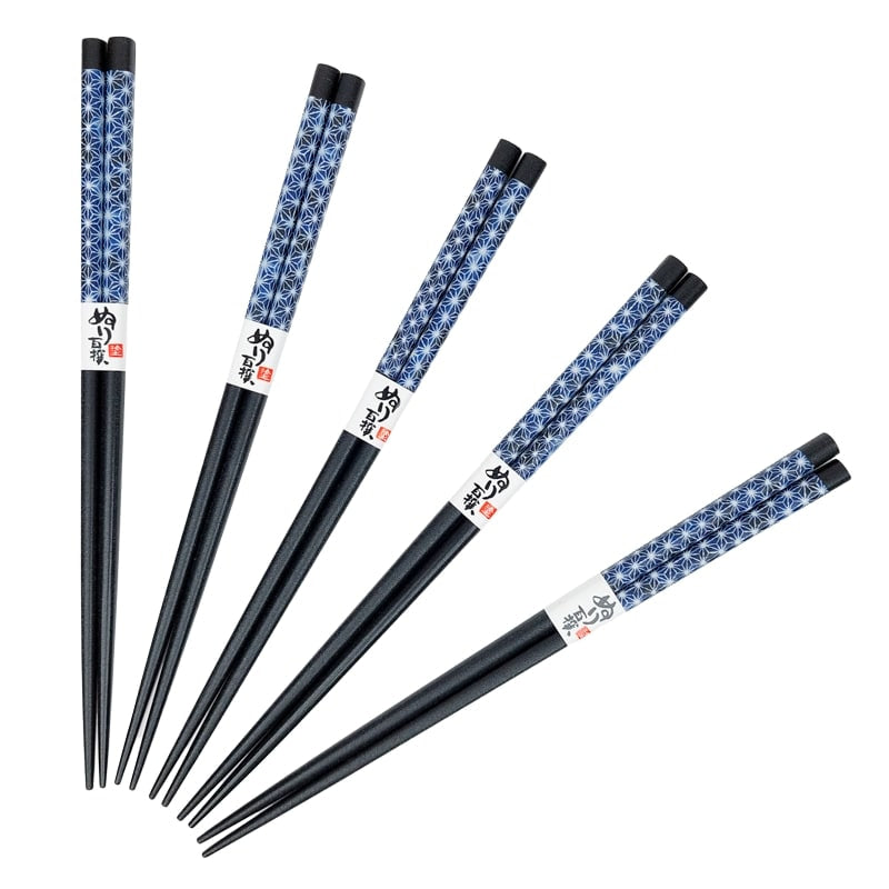 Japanese Chopsticks - Asanoha Blue