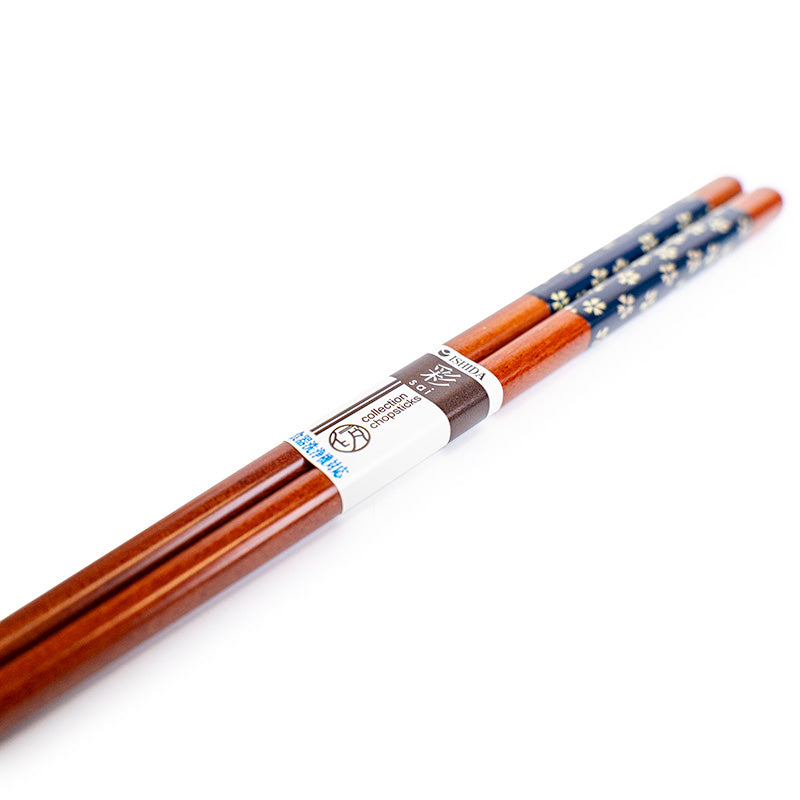 Japanese Chopsticks - Blue Cherry Blossom