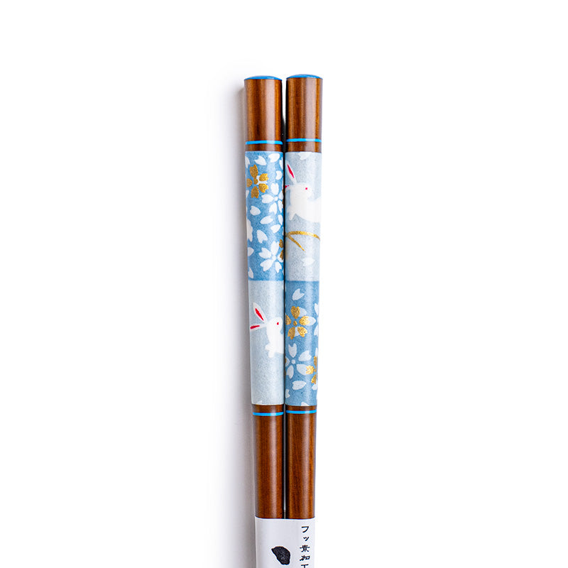 Japanese Chopsticks - Blue Sakura Usagi