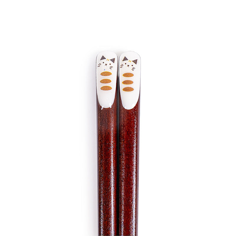 Japanese Chopsticks Gift Set & Cat Chopstick Rest