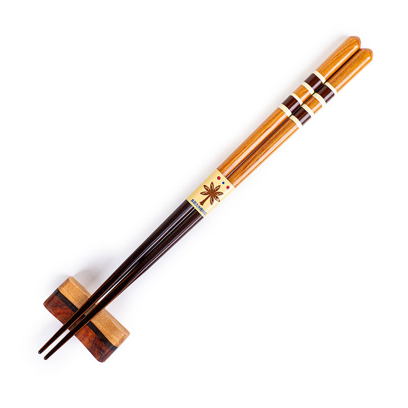 Japanese Chopsticks - Natural Wood & Rest