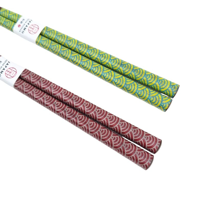 Japanese Chopsticks – Seigaiha Green