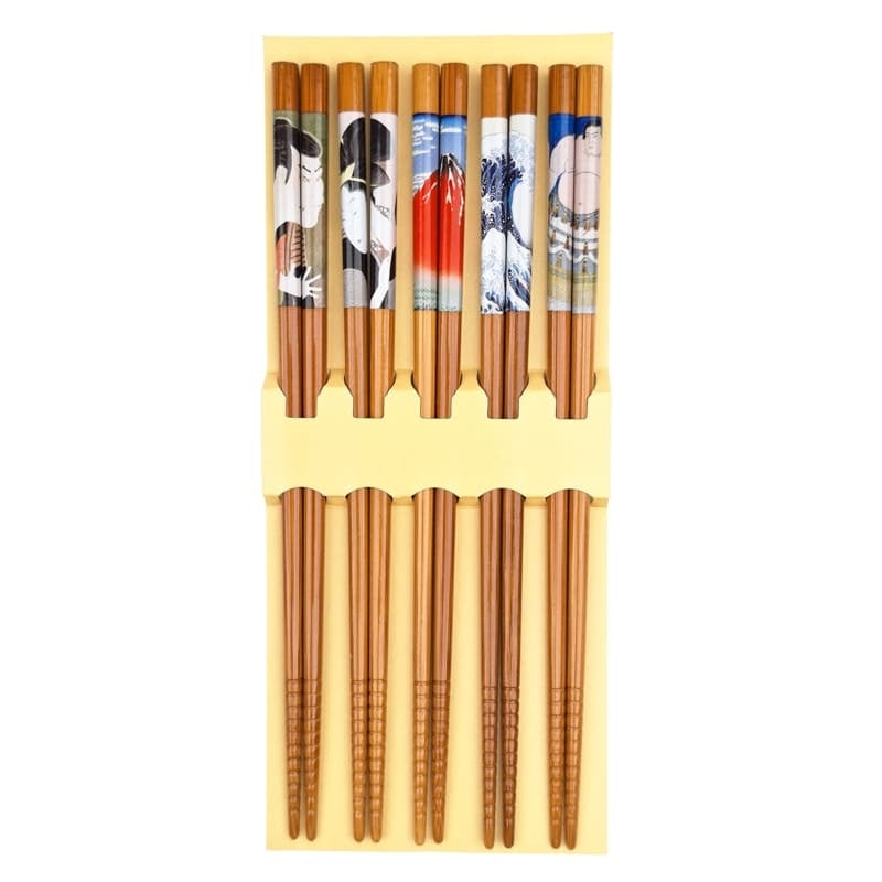 Japanese Chopsticks Set – Ukiyo-e Motifs