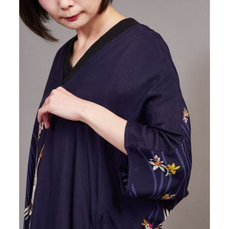 Japanese Crane Dress One Size
