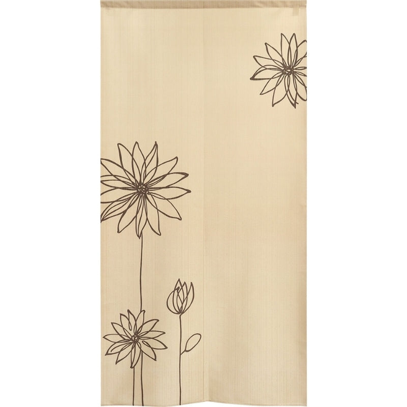 Japanese Curtain Noren Flower 85 x 170 cm (33.5’’ x 67’’)
