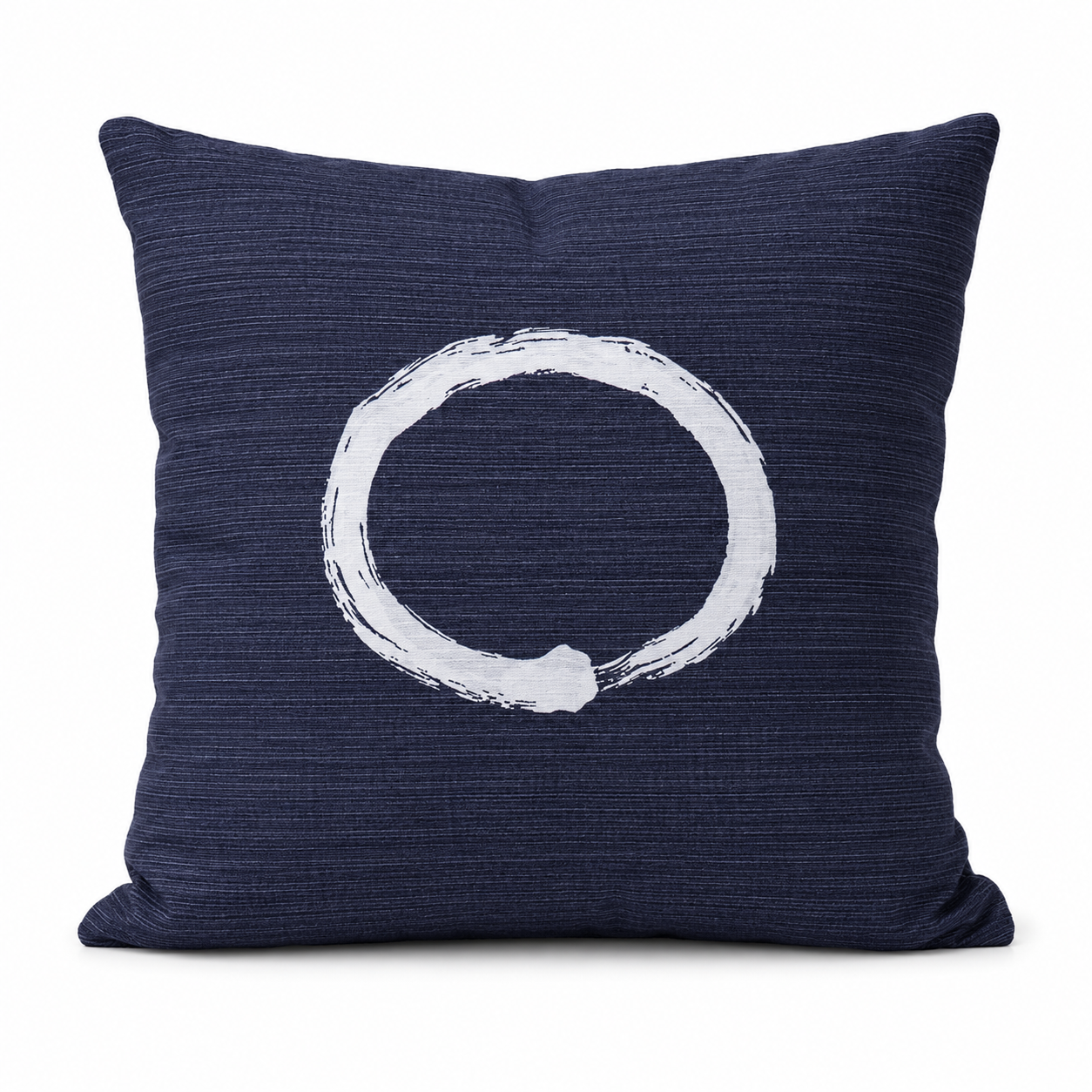 Japanese Cushion Cover - Ensō Blue 20x20