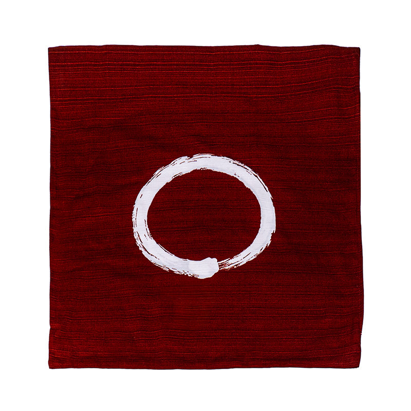Japanese Cushion Cover - Ensō Red 20x20
