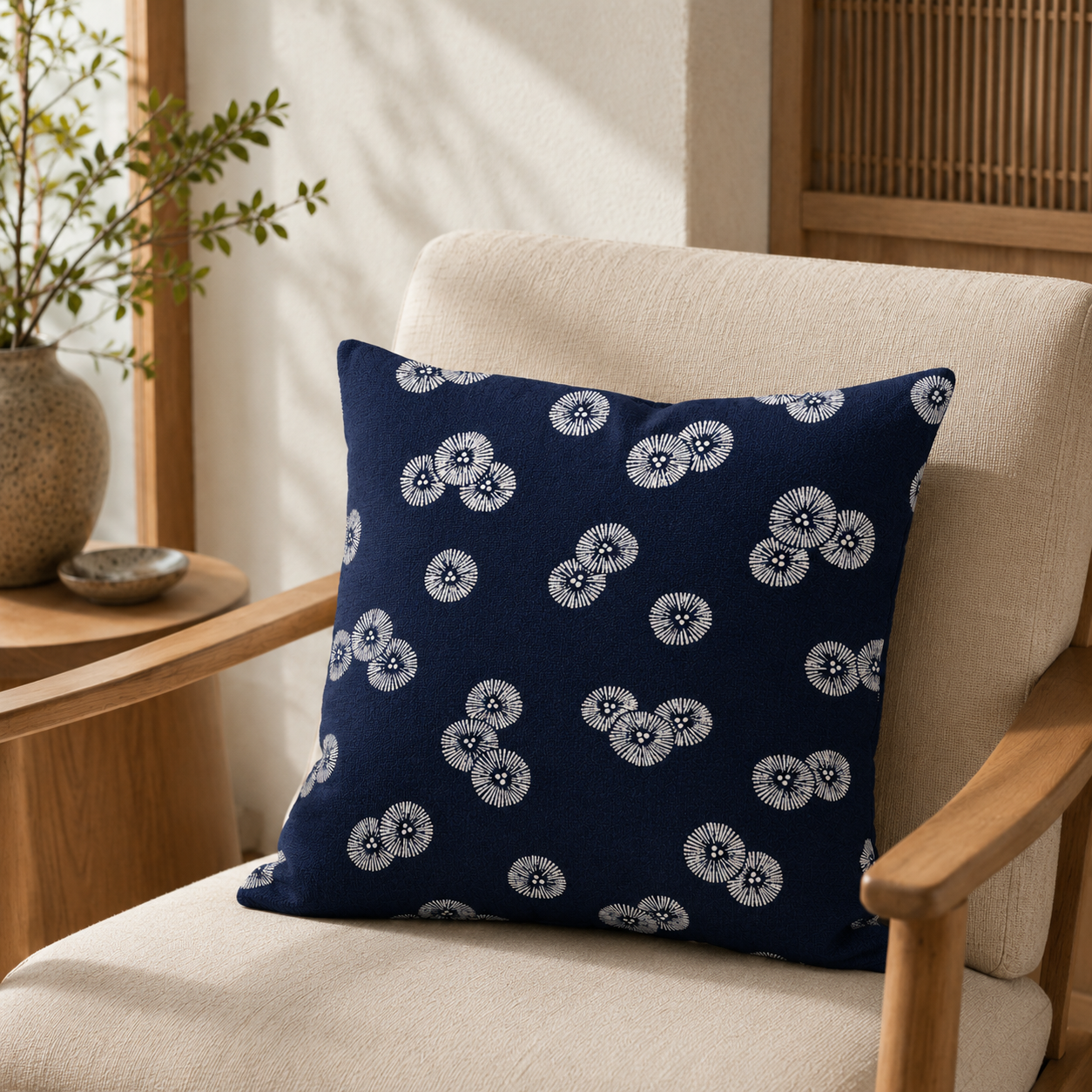 Japanese Cushion Cover - Kasamatsu 18x18