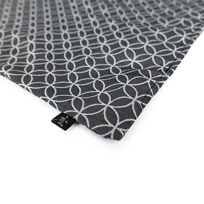 Japanese Cushion Cover Shippo Pattern Gray - 20 x 20