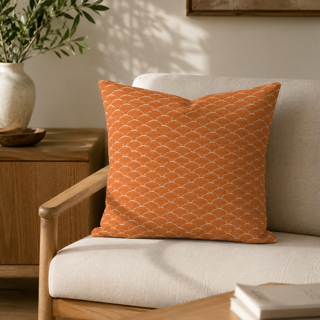 Japanese Cushion Cover - Tsumugi Fabric 20x20