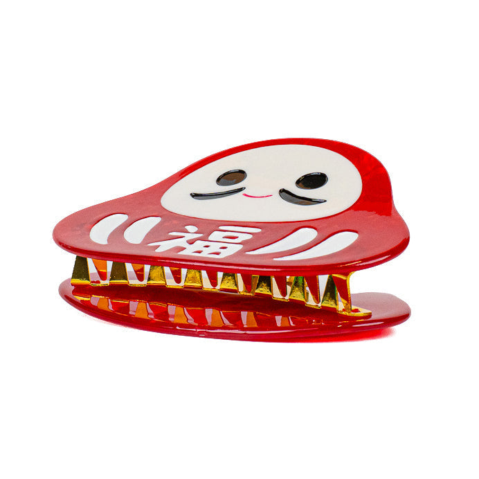 Japanese Daruma Hair Claw Clip