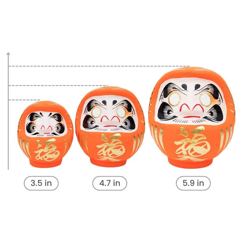 Japanese Daruma - Orange