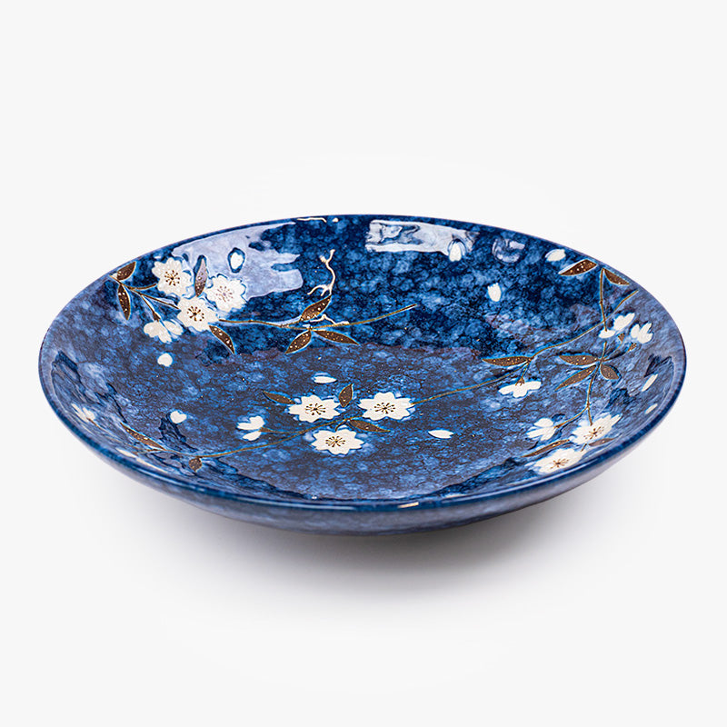 Japanese Deep Plate - Aoi Sakura