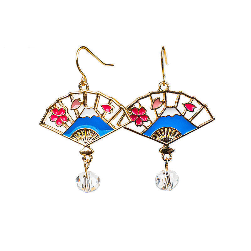 Japanese Earrings - Fuji Sensu