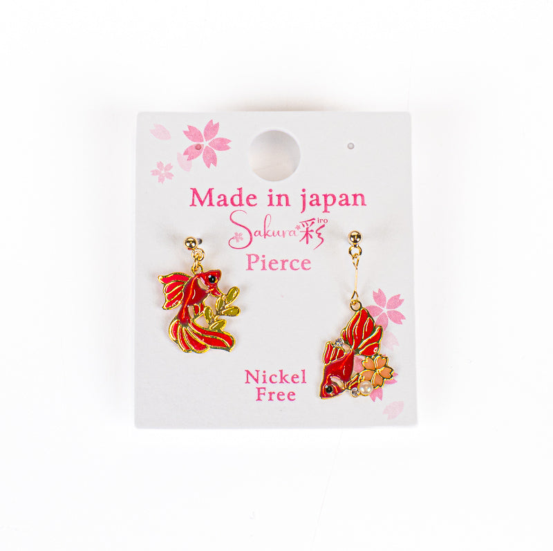 Japanese Earrings – Kingyo Goldfish