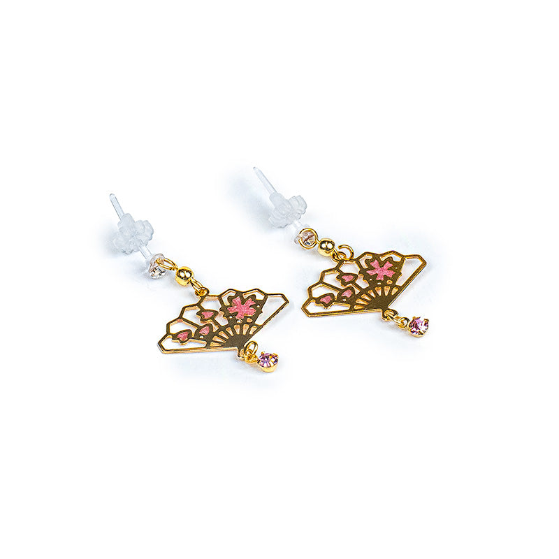Japanese Earrings & Necklace Set - Hanami