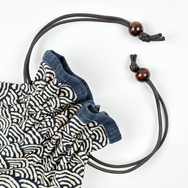 Japanese Fabric Pouch - Seigaiha