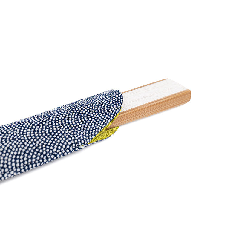 Japanese Fan Pouch - Yuzen Samekomon Fabric