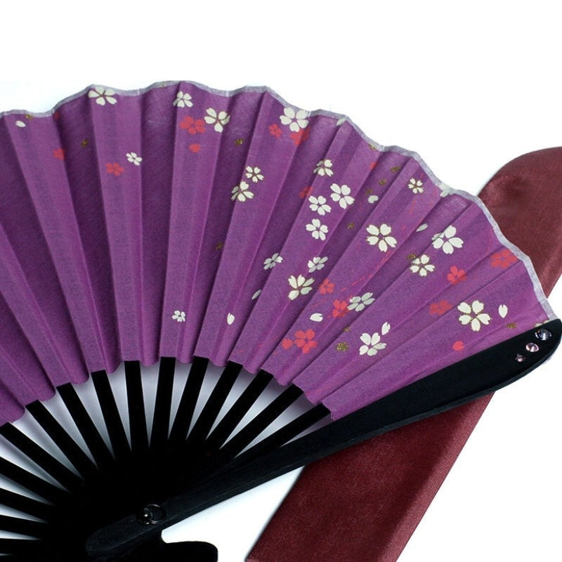 Japanese Fan - Purple Sakura