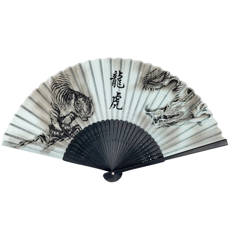 Japanese Fan – Tiger & Dragon Design