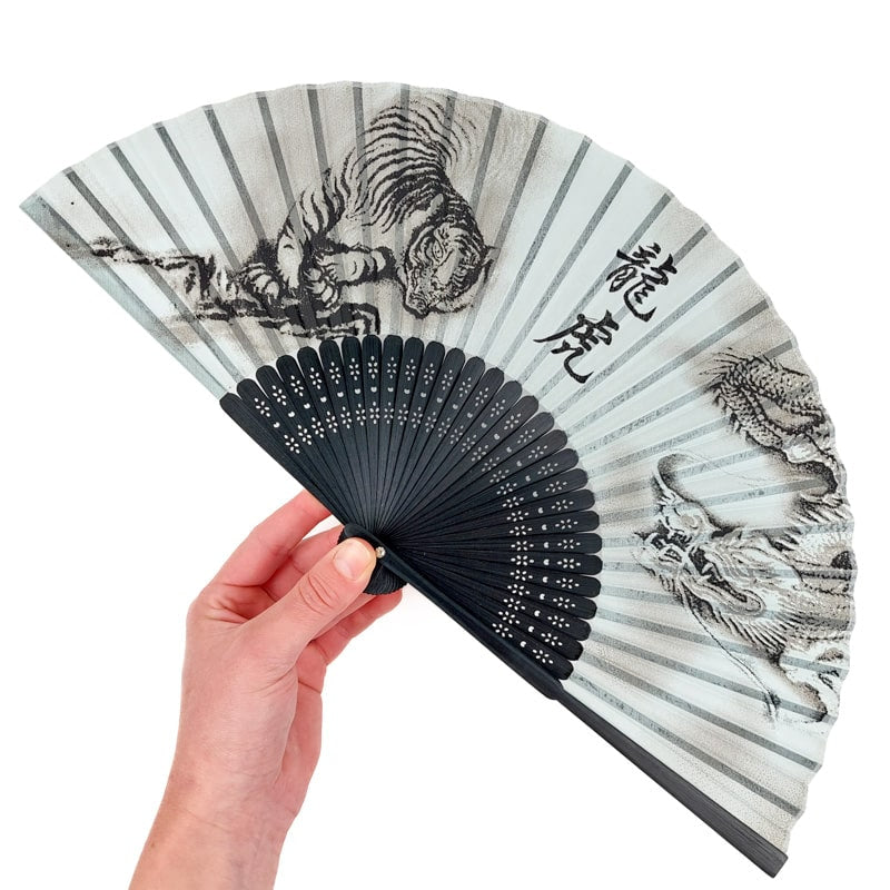 Japanese Fan – Tiger & Dragon Design