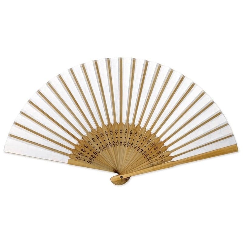 Japanese Fan – Yuzen Botan Blue